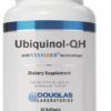 Frasco de Douglas Laboratories Ubiquinol-QH frente a etiqueta