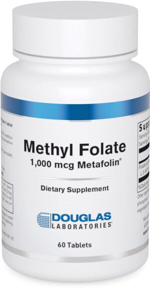 Douglas Methyl Folate L-5-MTHF 1000 mcg envase 60 tabletas