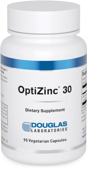 Frente del envase Opti Zinc 30 mg
