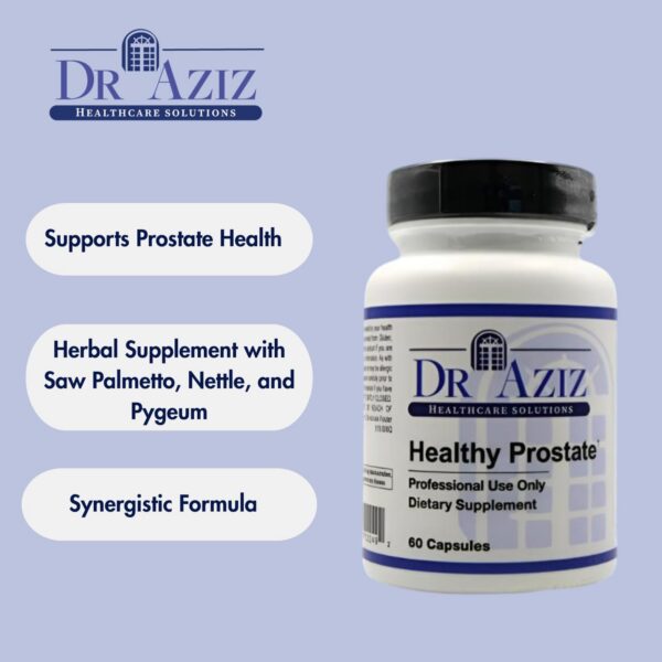Etiqueta suplemento próstata Dr Aziz Healthy Prostate