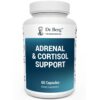 Dr. Berg Adrenal y Cortisol cápsulas frente a fondo blanco