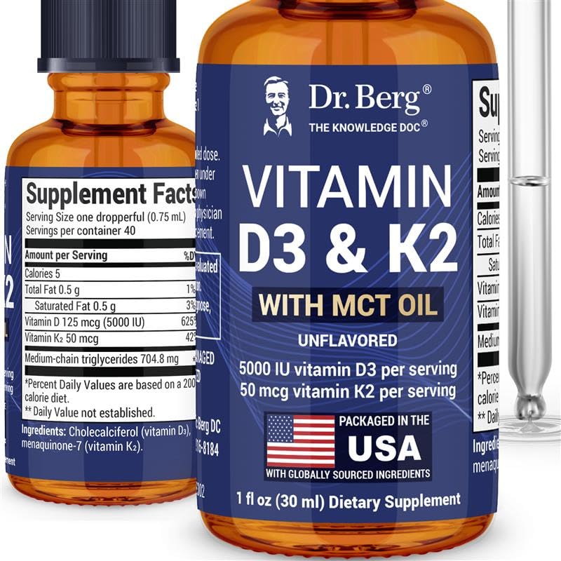 Dr. Berg Nutritionals D3 K2, 5000 IU