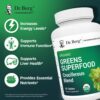 Frasco Dr. Berg's Greens tabletas vegetales crucíferas