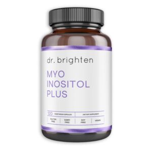 Dr Brighten Myoinositol Plus suplemento para salud ovárica y hormonal