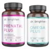 Dr. Brighten Prenatal Plus y Omega Plus front