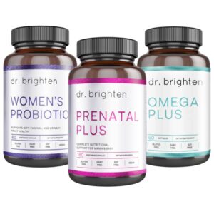 Front view del kit Dr Brighten Prenatal Plus Omega Plus