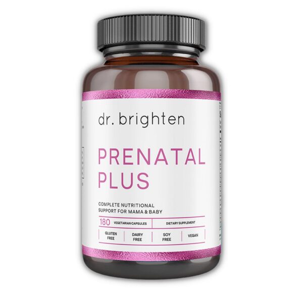 Dr. Brighten Prenatal Plus vitaminas prenatales 180 cápsulas