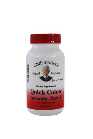 Dr. Christopher's Quick Colon cápsulas vegetarianas limpieza colon