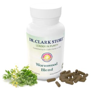 Frasco de Dr Clark Superblend Wormwood Cápsulas