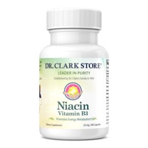 Dr Clark suplemento niacina 25mg cápsulas gelatina caja
