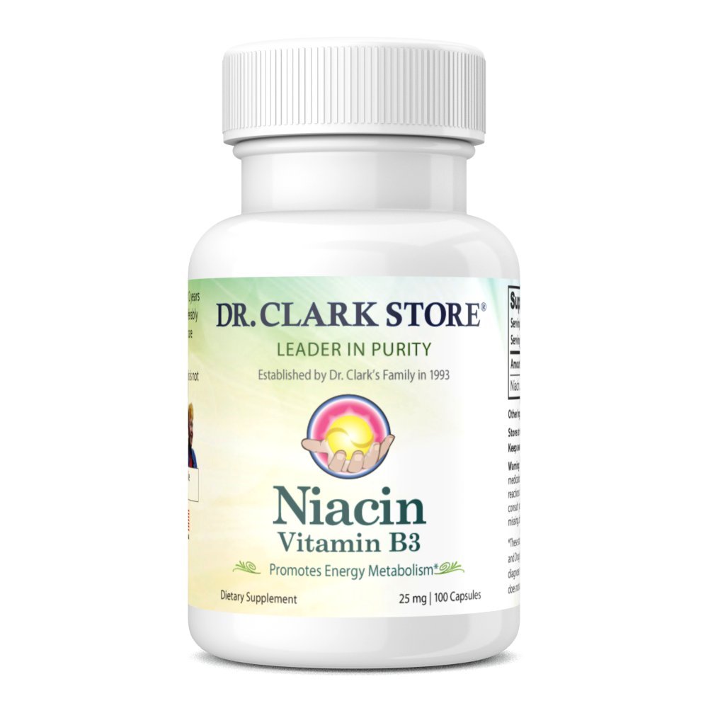 Dr Clark Store Niacin (Vitamin B3), 25 mg
