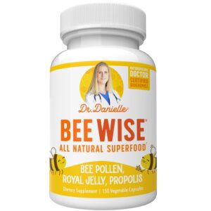 Frente de Bee Wise polen de abeja 150 cápsulas
