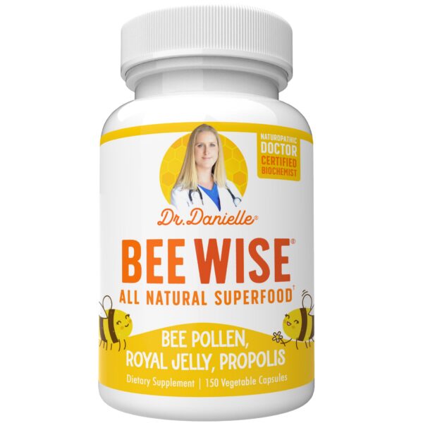 Frente de Bee Wise polen de abeja 150 cápsulas
