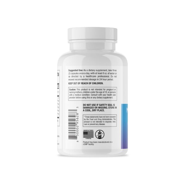 Vista lateral del envase de colágeno