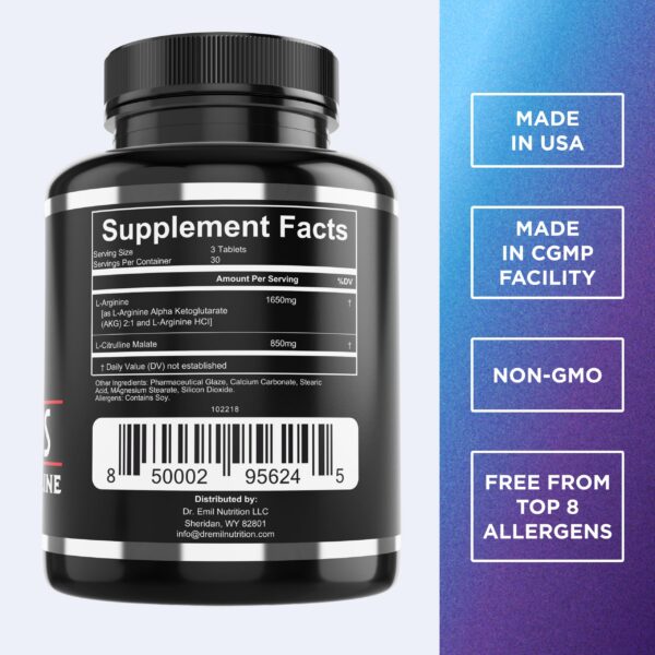 Etiqueta lateral con ingredientes