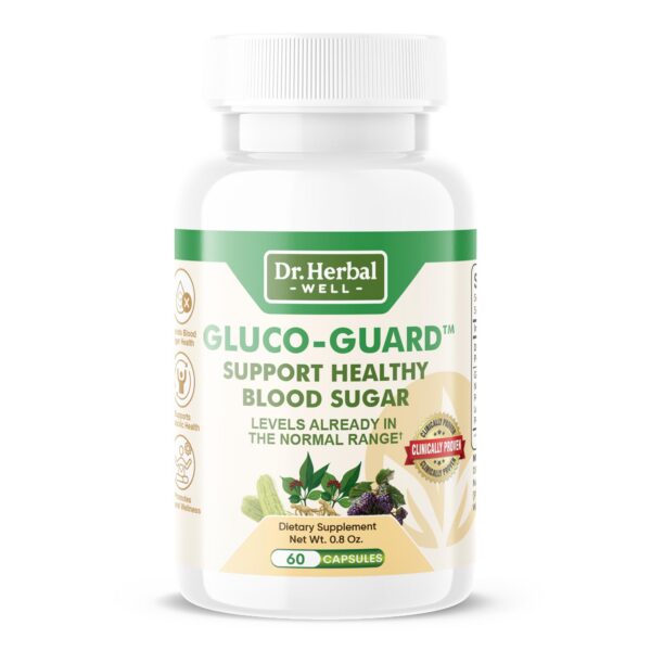 DR HERBAL WELL GLUCO-Guard suplemento natural 60 cápsulas