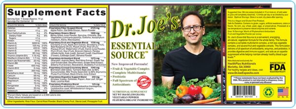 Dr Joes fuente esencial complejo frutas y verduras