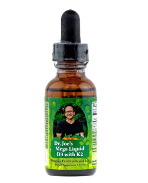 Dr Joe's Mega Líquido D3 con K2 botella productora