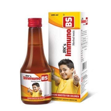 Version 1.0.0 dr jrk immuno bs tónico herbal para inmunidad niños paquete 2 botellas