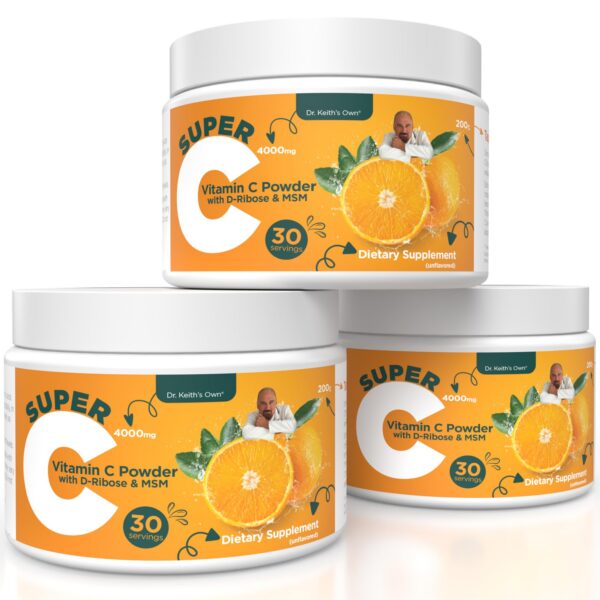 Dr. Keith's Own Super C polvo frontal frasco