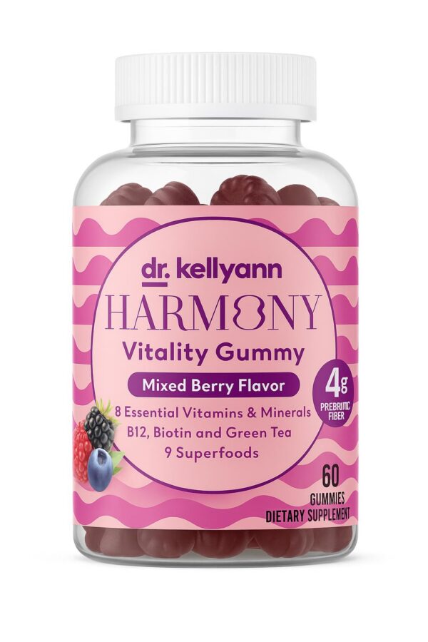 Harmony Vitality Gomitas bayas mixtas Dr. Kellyann frontal