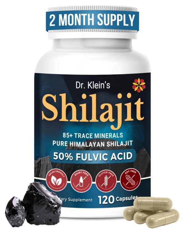 Version 1.0.0 Frasco de cápsulas Shilajit Dr. Klein 120 unidades