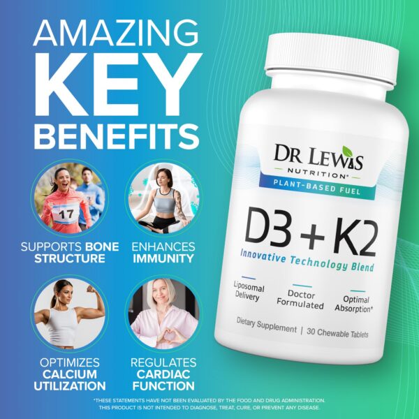 Detalle de D3 y K2 en tabletas