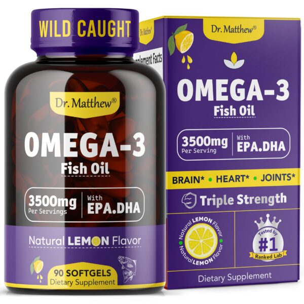 Frasco de Dr. Matthew Omega-3 Fish Oil