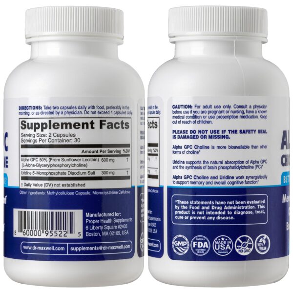Dr. Maxwell Phosphatidylserine Bacopa etiqueta