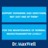 Frasco Dr Maxwell serotonina dopamina etiqueta