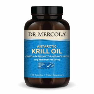 Frasco de Dr. Mercola Antarctic Krill Oil 1000 mg