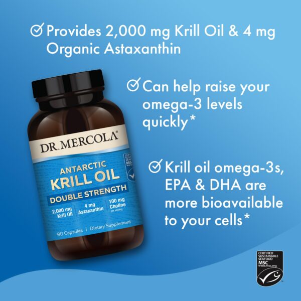 Etiqueta frontal Krill Oil Dr. Mercola