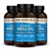 Botella Dr. Mercola Antarctic Krill Oil con etiqueta
