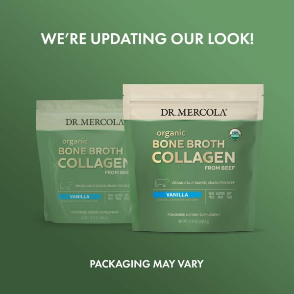 Version 1.0.0 Mezcla de polvo de colágeno de caldo de hueso en vainilla