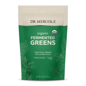 Dr Mercola greens fermentados polvo frasco