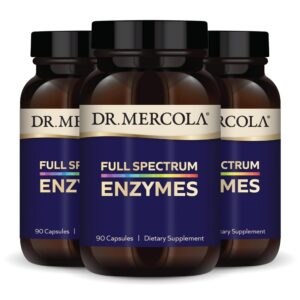 Frasco Dr. Mercola Full Spectrum Enzymes 90 cápsulas
