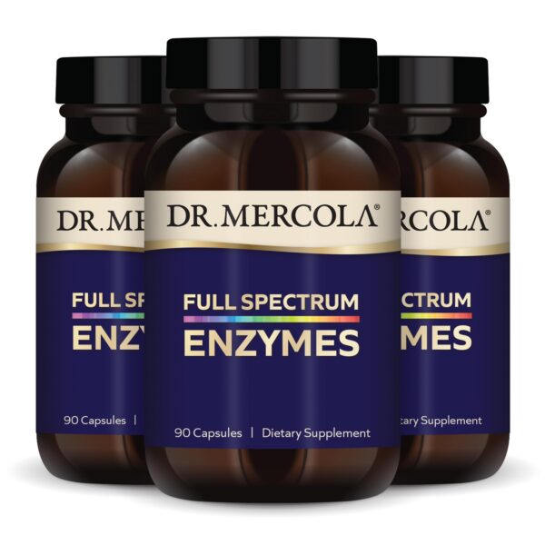 Version 1.0.0 Frasco Dr. Mercola Full Spectrum Enzymes 90 cápsulas