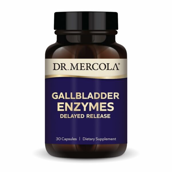 Frasco de Dr. Mercola Gallbladder Enzymes