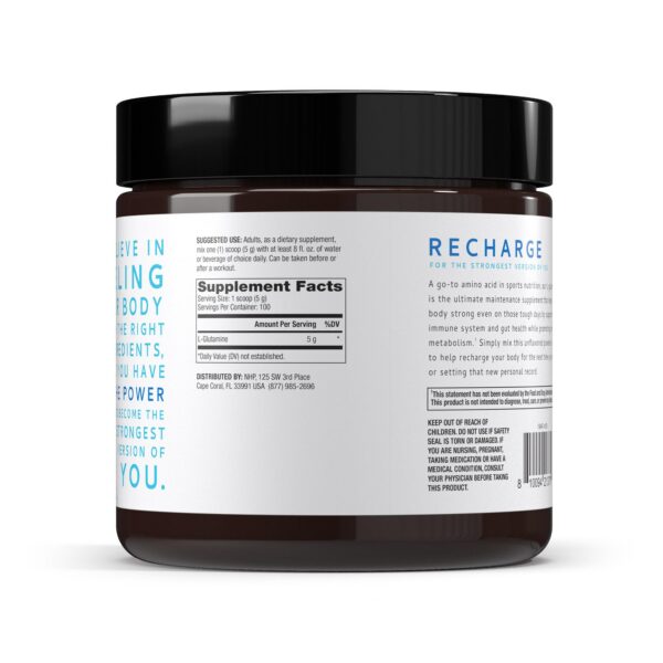 Frasco y etiqueta en detalle