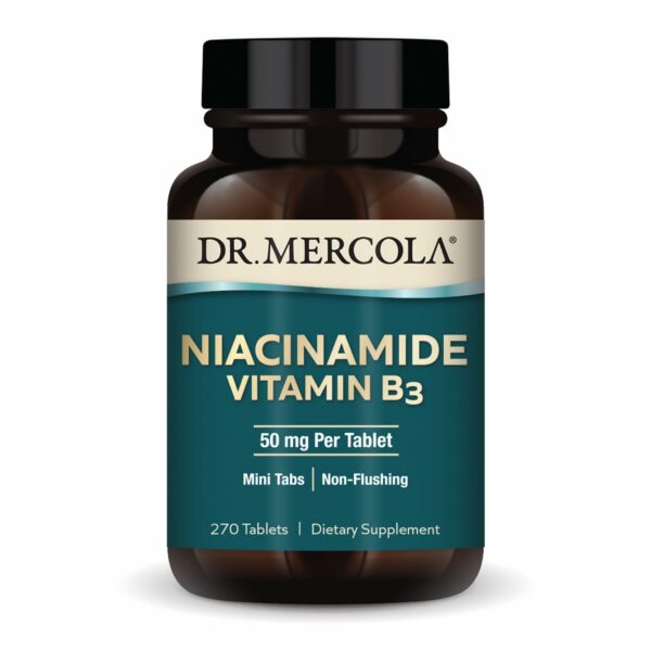 Dr Mercola Niacinamida Vitamina B3 suplemento 270 tabletas