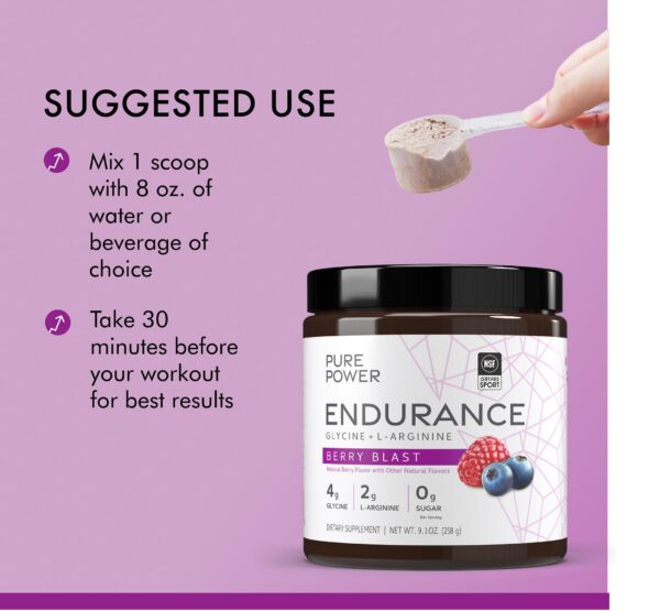 Etiqueta de información de nutrición en Dr Mercola Endurance