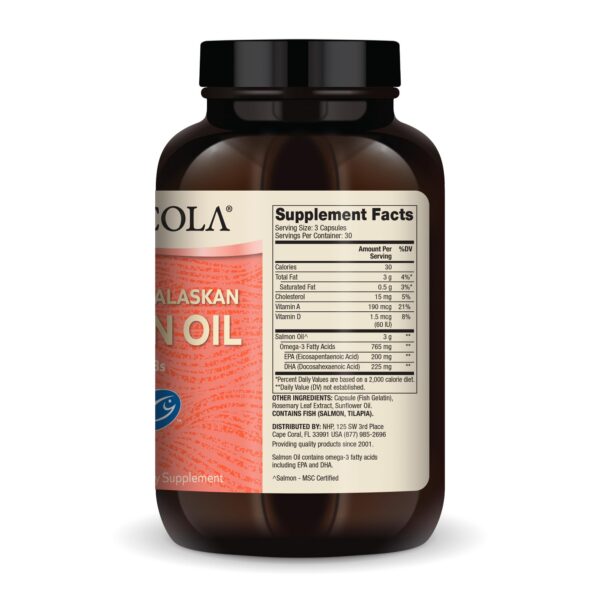 Etiqueta frontal de Dr. Mercola Salmon Oil