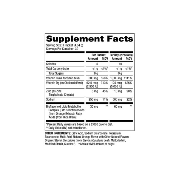 Detalle de sabores naranja