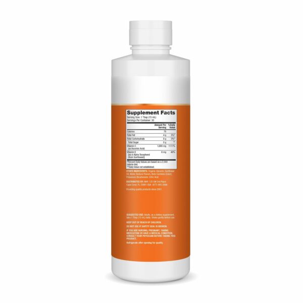 Etiqueta del frasco Dr Mercola Vitamina C liposomal