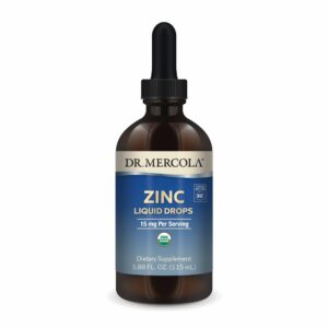 Dr Mercola zinc líquido 15 mg por porción