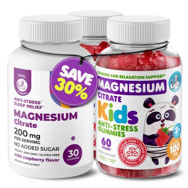 Frente del frasco de gomitas DR MORITZ