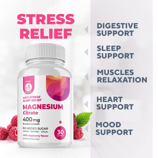 Detalle de etiqueta DR. MORITZ gomitas magnesio