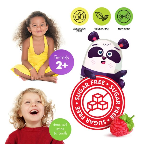 Sabor frambuesa de las gomitas