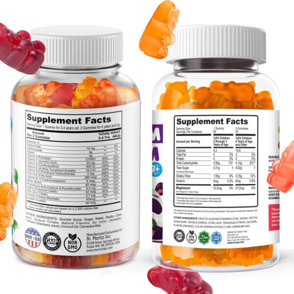 DR MORITZ gomitas magnesio naranja empaque