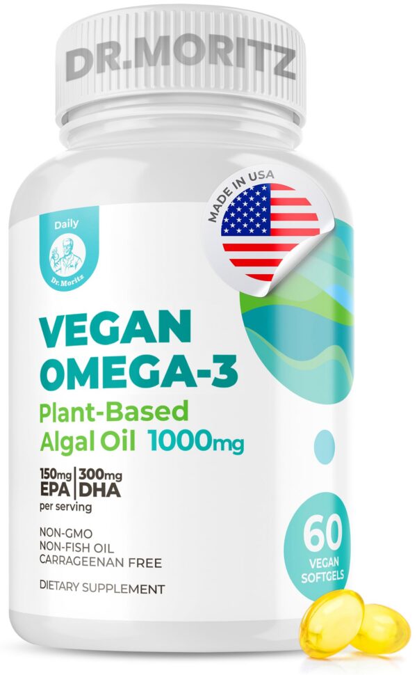 DR. MORITZ Omega-3 vegano cápsulas front view